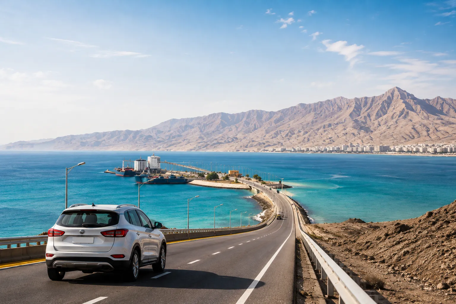 سفر زمینی از بندرعباس به قشم