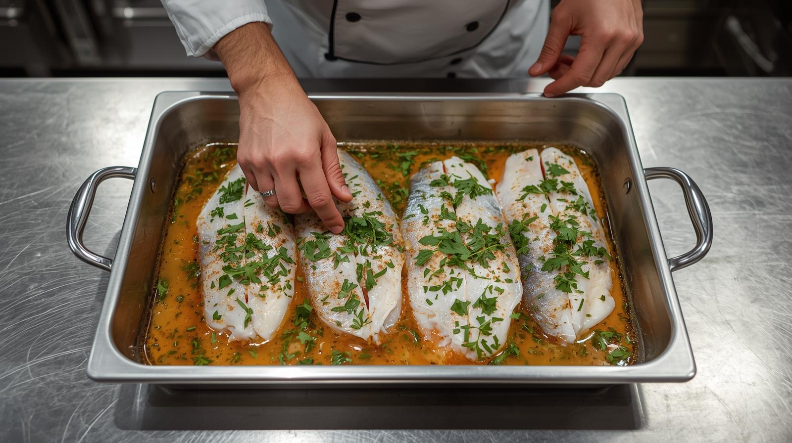 مرینیت کردن ماهی